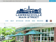 Tablet Screenshot of lawrencevillemainstreet.com
